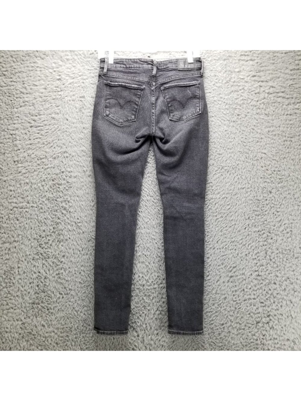 Levis Jeans Womens 26 Black 711 Skinny Stretch Denim *Read*